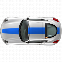 Blackout Over de Car Stripes Vinyl Decal Kit voor Pontiac Solstice Coupé 2009_2