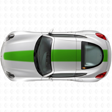 Blackout Over de Car Stripes Vinyl Decal Kit voor Pontiac Solstice Coupé 2009_3