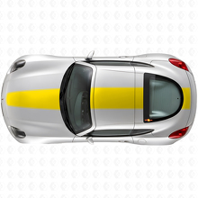 Blackout Over de Car Stripes Vinyl Decal Kit voor Pontiac Solstice Coupé 2009_5