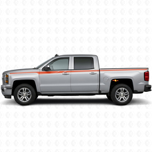 Accent Side Stripes Vinyl Stickerset voor Chevrolet Silverado 2014+_4