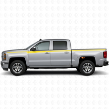 Accent Side Stripes Vinyl Stickerset voor Chevrolet Silverado 2014+_5