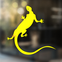 Gecko hagedis vinyl kunst muur raam badkamer sticker sticker #1
_3