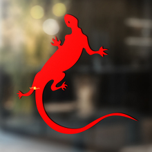 Gecko hagedis vinyl kunst muur raam badkamer sticker sticker #1
_4