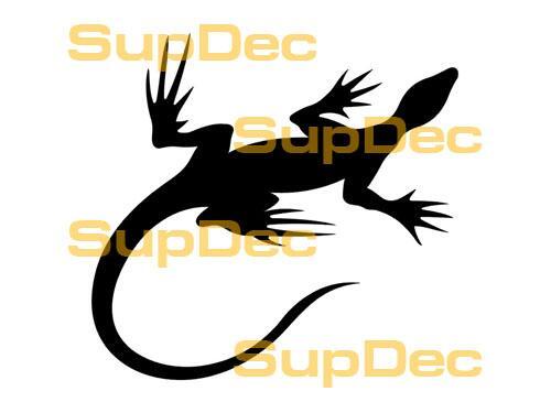 Gecko hagedis vinyl kunst muur raam badkamer sticker sticker #2
