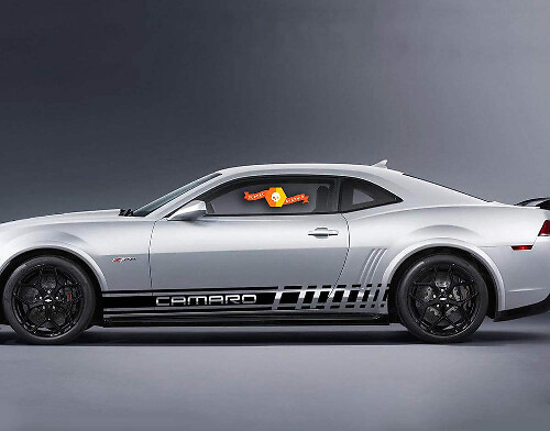 2X meerdere kleuren grafische autosport vinyl sticker voor Chevrolet Camaro

