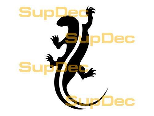 Gecko hagedis vinyl kunst muur raam badkamer sticker sticker #3
