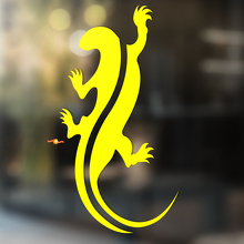 Gecko hagedis vinyl kunst muur raam badkamer sticker sticker #3
_3