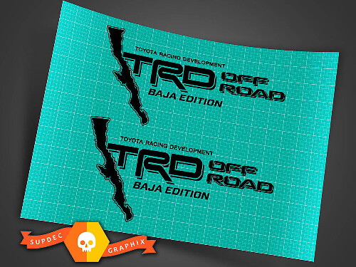 TRD Off Road Baja Edition Decal Sticker 2 Voor Toyota Tacoma Tundra