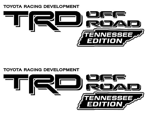 TRD Off Road Tennessee Edition Zijwand Vinyl Decal Set voor Toyota Tacoma &Tundra