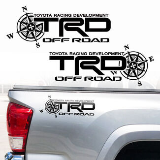 Toyota TRD Truck Off Road Racing Tacoma Tundra Kompas Vinyl Sticker Decals