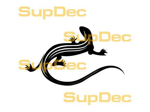 Gecko hagedis vinyl kunst muur raam badkamer sticker sticker #4
