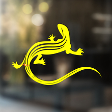Gecko hagedis vinyl kunst muur raam badkamer sticker sticker #4
_3