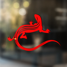 Gecko hagedis vinyl kunst muur raam badkamer sticker sticker #4
_4