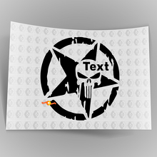 Jeep Star - Sticker Decal UV-bestendigheid Militaire Punisher Off Road Skull #5_3