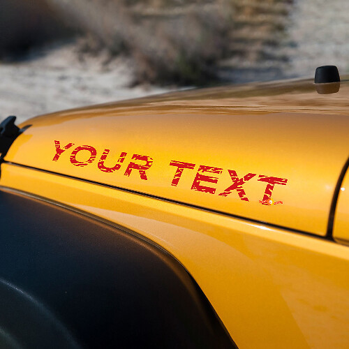 Jeep Wrangler noodlijdende rubicon kapstickers stickers
