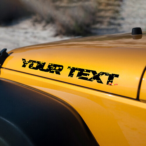 Jeep Wrangler noodlijdende Wrangler motorkap stickers stickers
