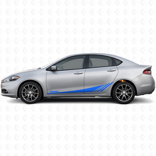 Datr Lower Strobe Zijstripes Vinyl Decal Kit voor Dodge Dart 2013-2016_2