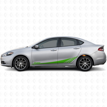 Datr Lower Strobe Zijstripes Vinyl Decal Kit voor Dodge Dart 2013-2016_3