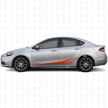 Datr Lower Strobe Zijstripes Vinyl Decal Kit voor Dodge Dart 2013-2016_4