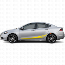 Datr Lower Strobe Zijstripes Vinyl Decal Kit voor Dodge Dart 2013-2016_5