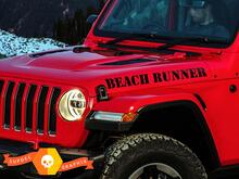 Jeep Wrangler BEACH RUNNER motorkapstickers stickers
 2