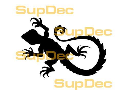 Gecko hagedis vinyl kunst muur raam badkamer sticker sticker #6
