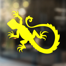 Gecko hagedis vinyl kunst muur raam badkamer sticker sticker #6
_3