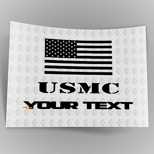 Spatscherm Amerikaanse Vlag Omgekeerd Opladen USMC Sticker Decal voor Jeep Wrangler