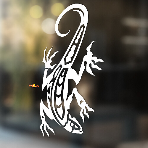 Gecko Hagedis Vinyl Kunst Muur Raam Badkamer Sticker Decal #7
