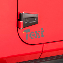 Versleten Custom Tekst Zijdeur Sticker Decal voor Jeep Wrangler 3
