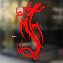 Gecko Hagedis Vinyl Kunst Muur Raam Badkamer Sticker Decal #8
_4