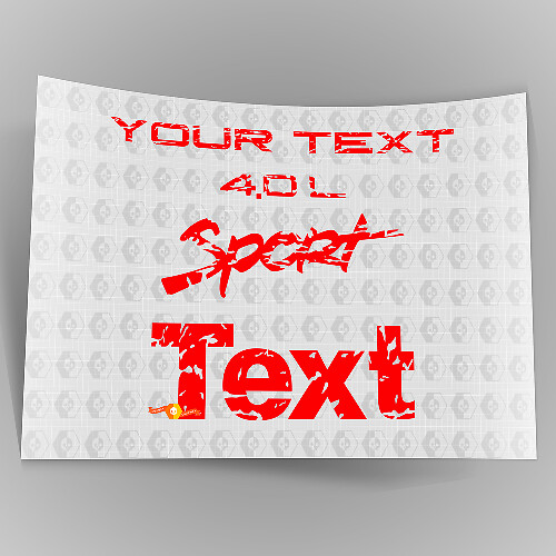 Jeep Wrangler 4.0 TJ spatbordlogo's versleten 1997 -2006