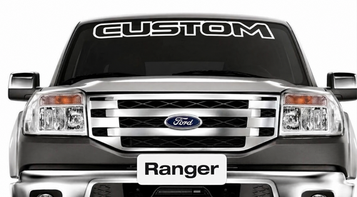 AANGEPASTE Outline Banner Voorruit Vinyl Decal voor Ford Ranger 1950-2017