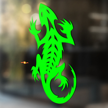 Bearded Dragon Tribal Stijl Universele Vinyl Decal Sticker_2