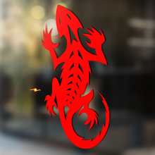 Bearded Dragon Tribal Stijl Universele Vinyl Decal Sticker_4