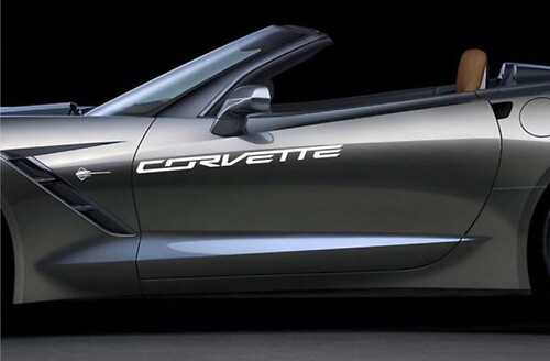 1950-2017 Chevrolet Corvette Stingray Z06 Hood Body Deur Sticker Decal Nieuwe 2PC Set Z06
