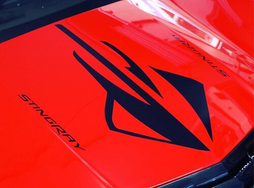 1950-2017 Chevrolet Corvette Stingray Z06 Hood Body Sticker Decal Nieuwe 3PC Set Kit Z06
