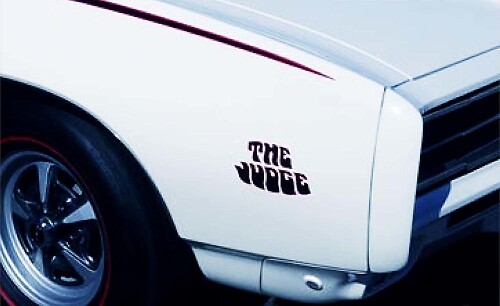 De Judge Spatscherm Vinyl Decal Sticker voor Pontiac GTO