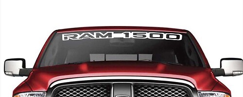 Geëtiketteerde Voorruitbanner Vinylsticker voor Dodge Ram 1500