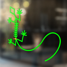 Gecko hagedis vinyl kunst muur raam badkamer sticker sticker #10
_2