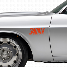 340 Six Pak zij vinyl decalset voor Dodge Viper Charger Ram Challenger_4