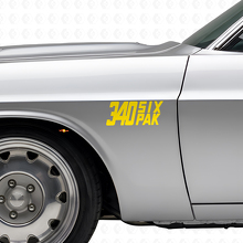 340 Six Pak zij vinyl decalset voor Dodge Viper Charger Ram Challenger_5