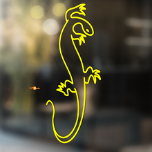 Gecko Hagedis Vinyl Kunst Muur Raam Badkamer Sticker Decal #11
_3