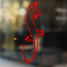 Gecko Hagedis Vinyl Kunst Muur Raam Badkamer Sticker Decal #11
_4