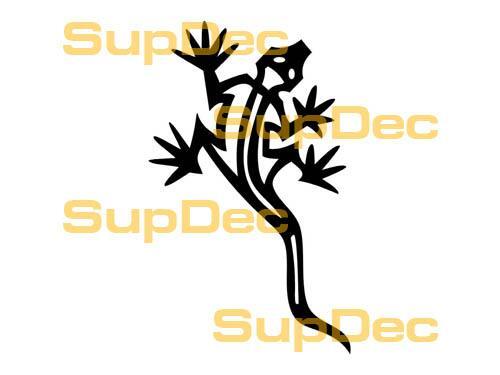 Gecko hagedis vinyl kunst muur raam badkamer sticker sticker #12
