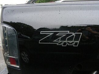 Z71 4x4 vrachtwagenbedstickers (set) Kleur naar keuze. Geschikt voor: Chevrolet Silverado GMC Sierra
