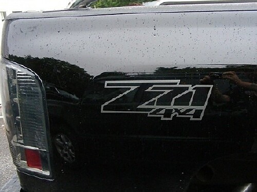 Z71 4x4 Truck Bed Vinyl Decal Set voor Chevrolet Silverado GMC Sierra