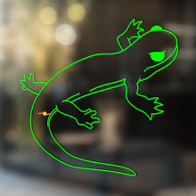 Gecko hagedis vinyl kunst muur raam badkamer sticker sticker #13
_2