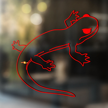 Gecko hagedis vinyl kunst muur raam badkamer sticker sticker #13
_4