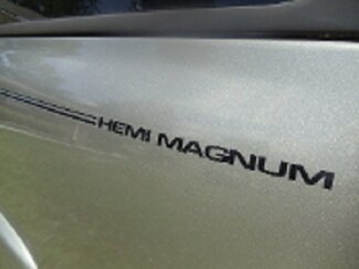 Dodge HEMI MAGNUM Pin Stripe Insert-stickers + kleur naar keuze